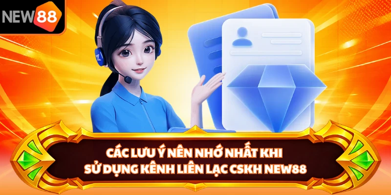 Các lưu ý nên nhớ nhất khi sử dụng kênh liên lạc CSKH NEW88