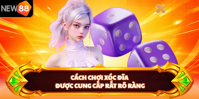 Cách chơi xóc đĩa được cung cấp rất rõ ràng