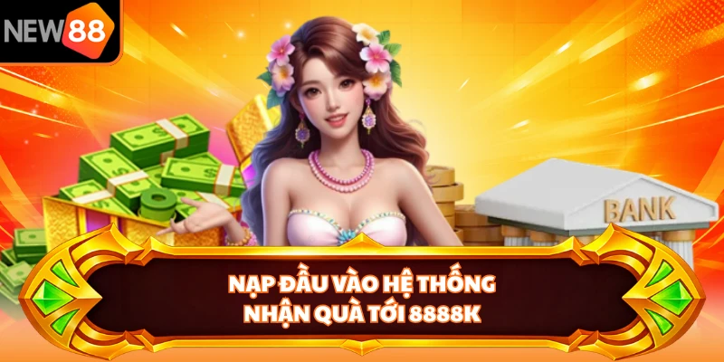 Nạp đầu vào hệ thống nhận quà tới 8888K